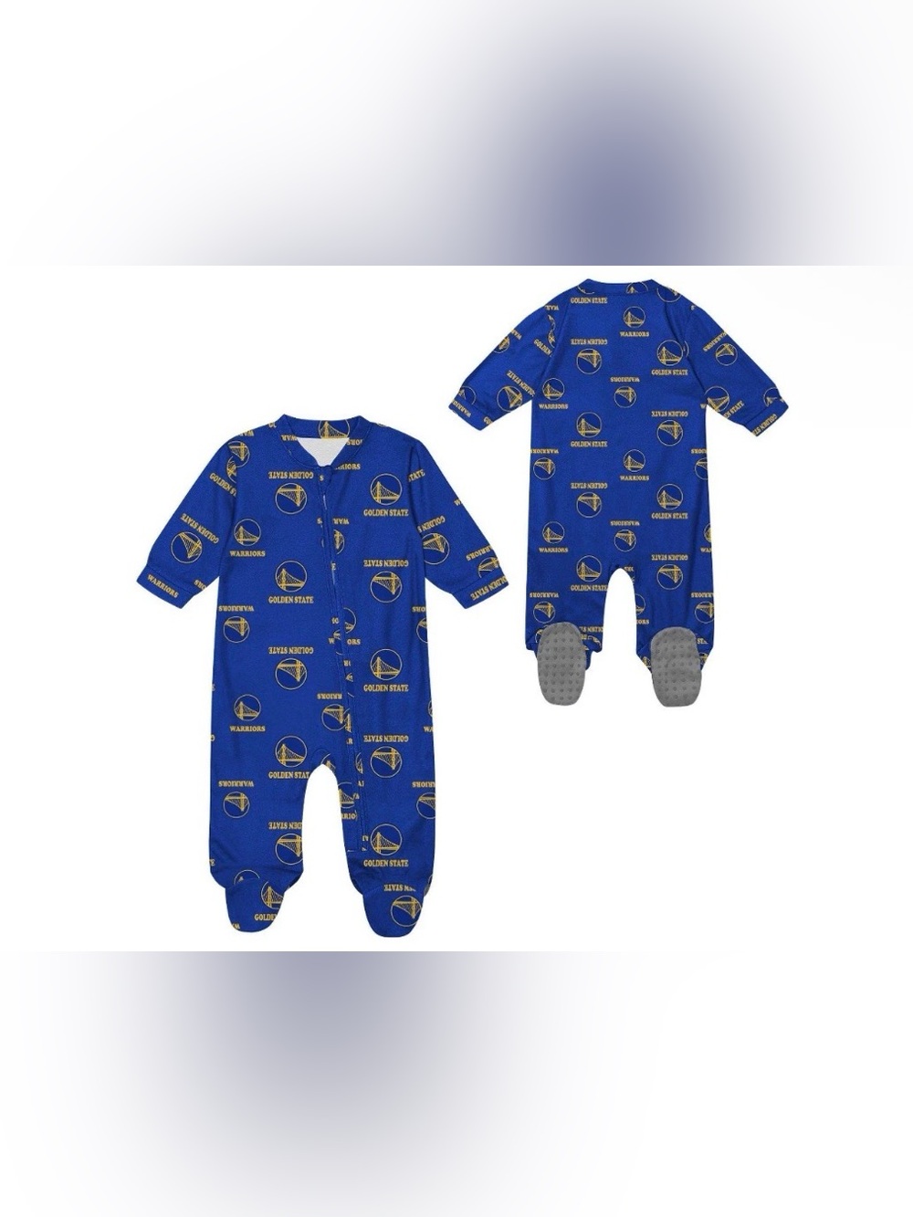 NBA Golden State Warriors Zippered Footed Sleeper